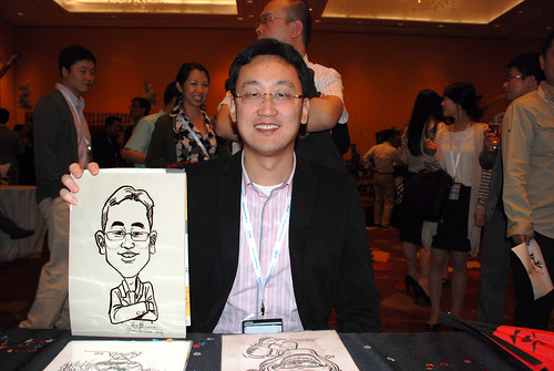 Caricature live sketching for EMC APJ Salers Kick Off 2011 - 2