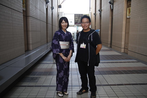With KINGYO actress Qyoko Kudo. Skip City International D-cinema Film Fest (27/7/2010)