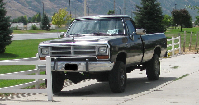 truck 4x4 1987 pickup dodge ram hoodornament americanmade 34ton ramhoodornament