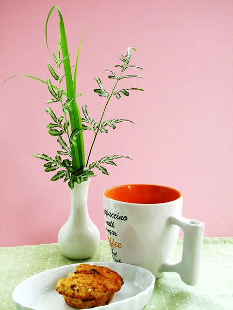 IMG_1242 Breakfast : Oatmeal and Raisin Muffin  + Coffee