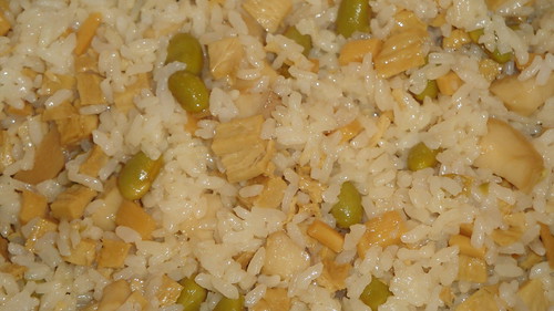 Impromptu vegetarian rice 即興素拌飯