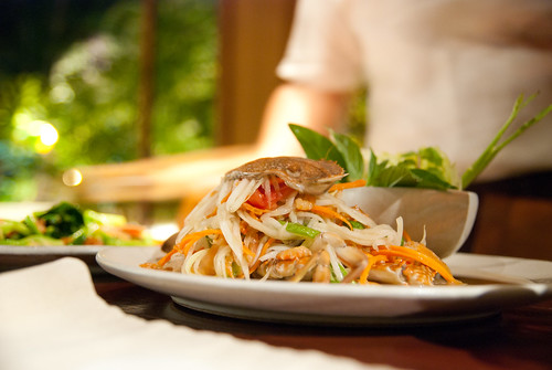 生螃蟹+泰式青木瓜沙拉