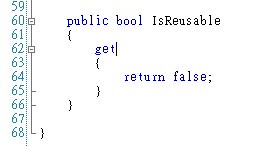 在 Visual Studio 設定 ashx 程式碼摺疊
