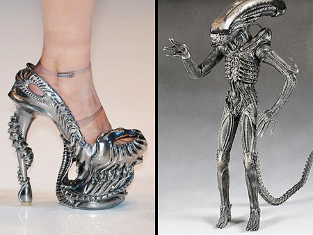 туфли от дизайнера Alexander McQueen -- Alien