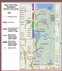 New York City Marathon Finish Area