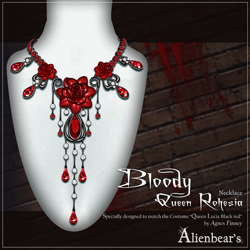 Bloody Queen Rohesia necklace (Dark red)