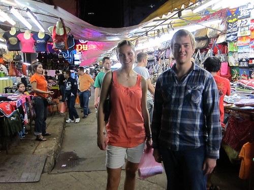 Cathrine and Martin at Patpong Night Bazaar
