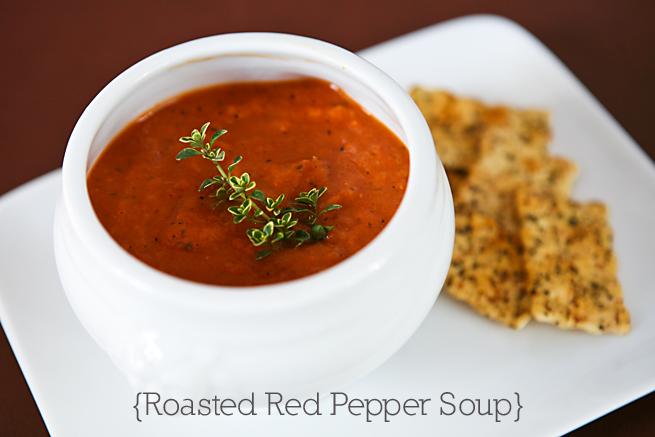 Call A Man?? I Don't Think So {Roasted Red Pepper Soup}