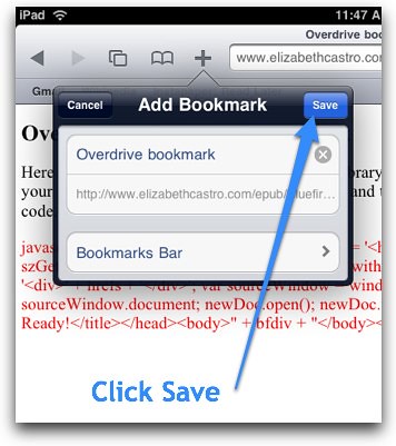 Save bookmark