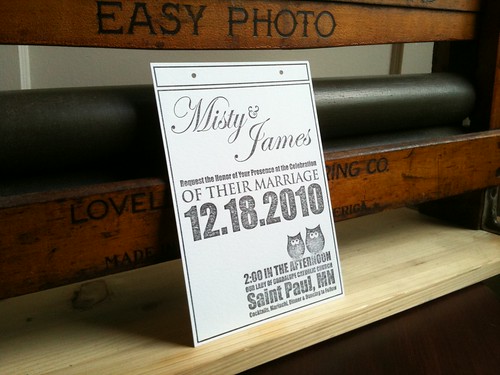 Misty and James' Wedding Invitation