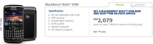 5205493637 55ce88a810 Blackberry Bold 9780 Available At Maxis Now, At Last