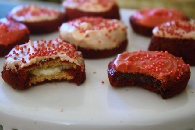 Red Velvet Covered Cookies