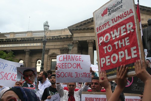 Socialist Alliance: Power to the people - Egypt Uprising protest Melbourne 4 Feb 2011