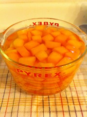 Cantaloupe pickles: the beginning