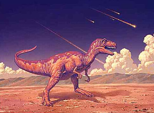 Динозавр, метеорит