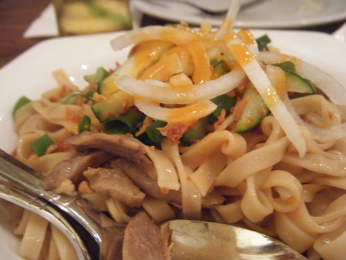 Garlic Noodles with Duck
