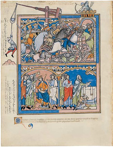 Saul Slaying Nahash and the Ammonites and Samuel Anoints Saul and Sacrifices to the Lord, France