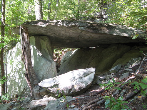 Stone formation on Linville River Trail