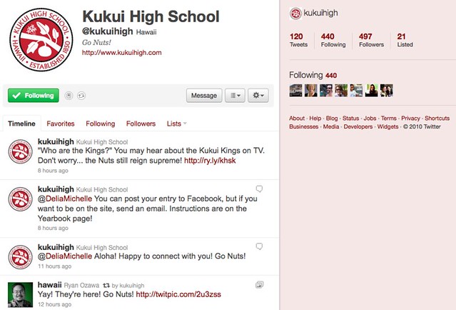 Kukui High on Twitter