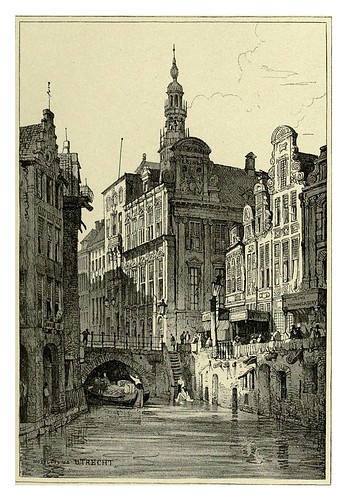 034-Utrecht-Sketches by Samuel Prout in France Belgium….1915