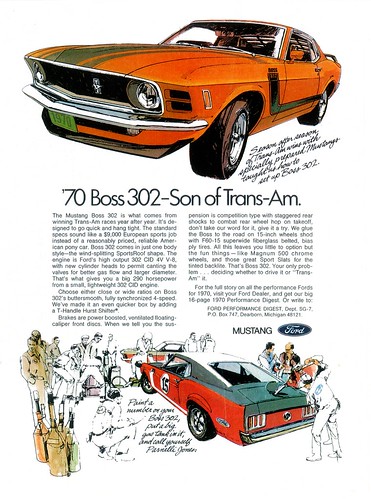 1970 Ford Mustang Boss 302 USA 1970 FORD