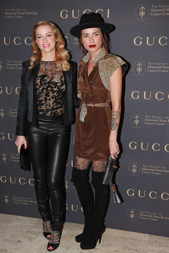 Amber Heard Tasya van Ree both in Gucci 