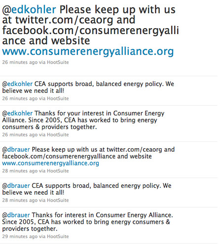 Consumer Energy Alliance on Twitter