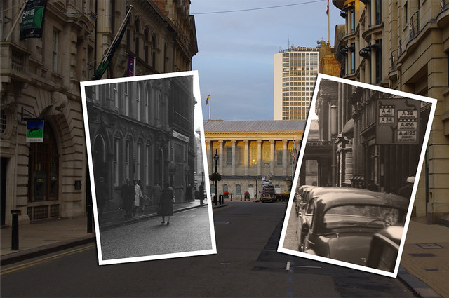 Colmore Row towards Town Hall 1962-2010