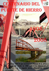 Cartel Centenario del Puente de Hierro 1908-2008
