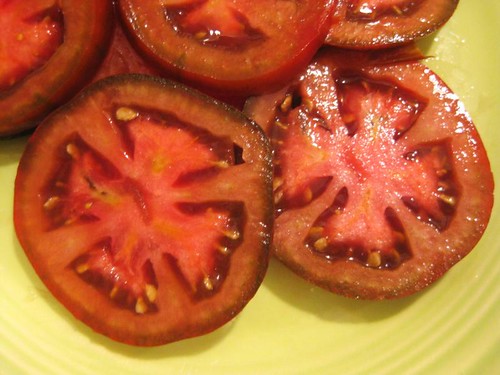 heirloom tomatoes, about to become salad