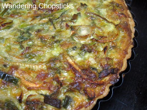 Quiche with Bacon, Fennel, Leeks, and Onions 1