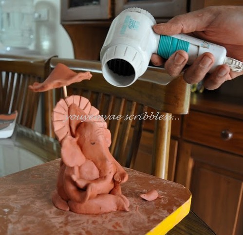 Ganesha gets (h)air dried