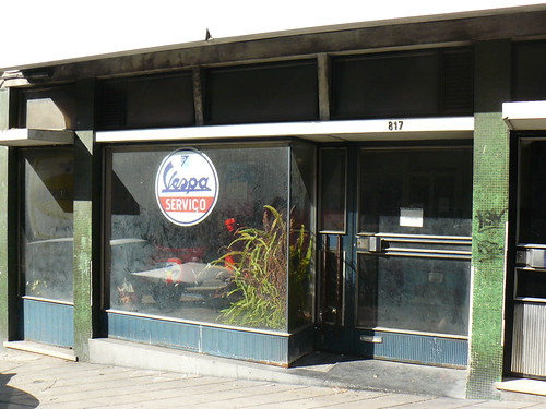 abandoned Vespa store