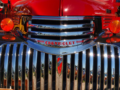 1942 Chevy Truck Closeup of the grill on a 42 Chevy truck