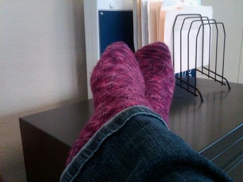 Hand Knit Socks and is it time to go home yet?