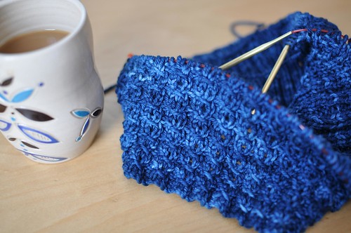 cuppa joe and knitting