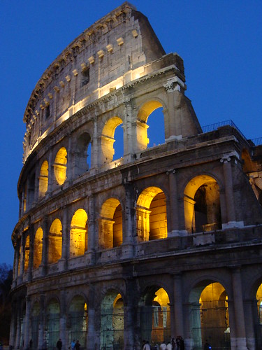 Colosseum Entrance at Night
