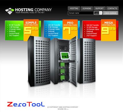 FlashMint 2053 Professional hosting flash template