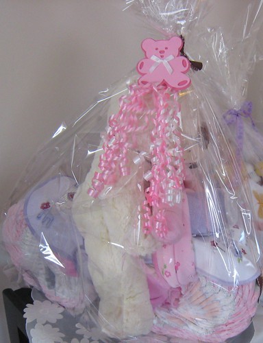 Bicycle Diaper Cake - side view