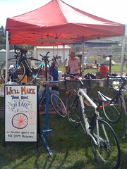 Our set up at Cycle Oregon 2010