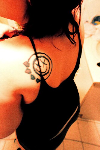 quote tattoos on shoulder blade. on my shoulder blade btw.