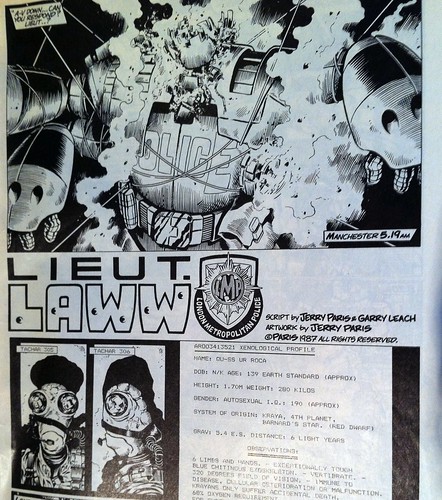 Lieutenant Laww comic by Jerry Paris in C+VG magazine