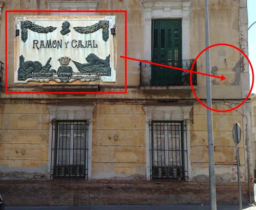 Donde estaba la Placa Ramon y Cajal