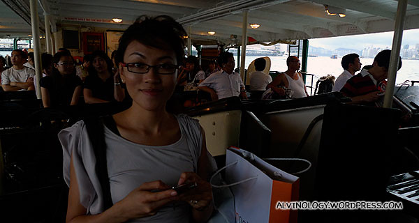 On board the Star Ferry