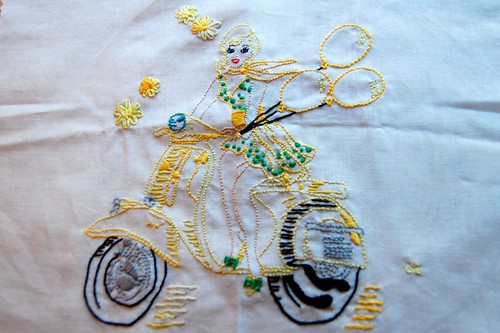 Embroidery in yellow swap