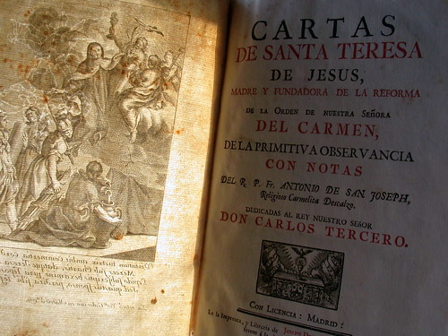 Cartas de Santa Teresa (... honor de España, lustre de los siglos, Lumbrera de la Iglesia y Doctora Mystica...)