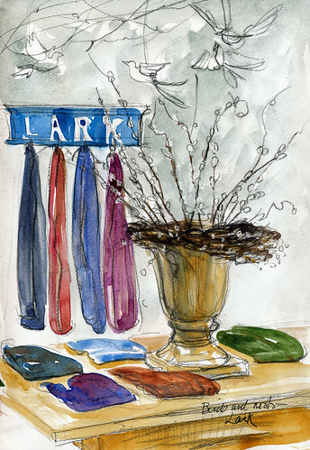 Birds and nests: Lark Boutique