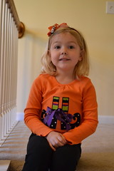 Anna in her Witch shoe shirt