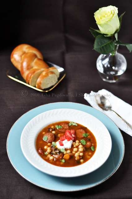Lebanese Soup with Moghrabieh 4
