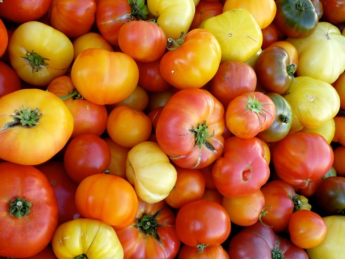 heirloom tomatoes from Little Italy Mercato